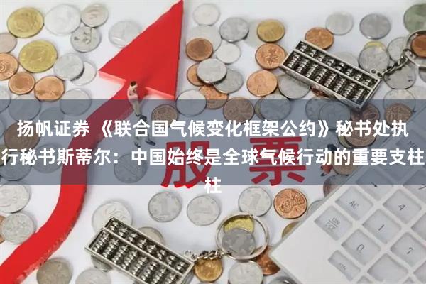扬帆证券 《联合国气候变化框架公约》秘书处执行秘书斯蒂尔：中国始终是全球气候行动的重要支柱